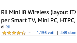 Recensioni Rii Mini i8 Wireless